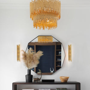 Althely 8 Lights 2-Tier Chandelier - Zonesus