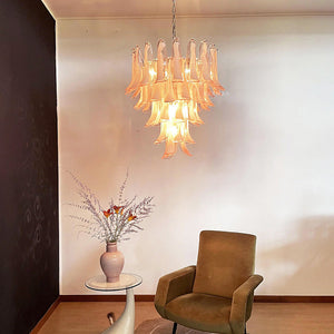 Murano Chandelier – 52 petals – Pink - Zonesus