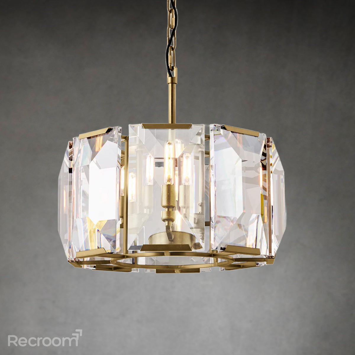 Harllow Multicurve Crystal Round Chandelier 19“ 31” 43“ 60” - Zonesus