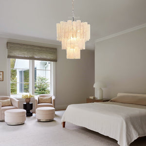 Murano Chandelier – 48 tubes – Alabaster White - Zonesus