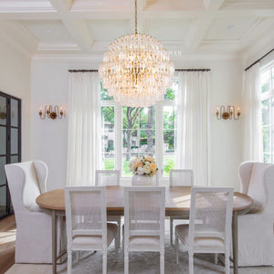 Clear Pallina Chandelier 28" - Zonesus