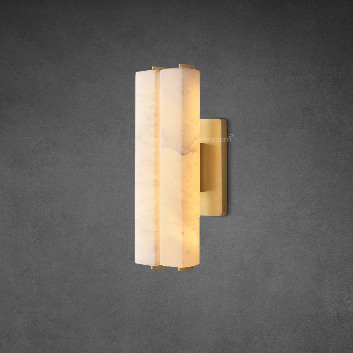 Auduben Alabaster Double Sconce 15" 19" 25" - Zonesus