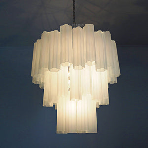 Murano Chandelier – 48 tubes – matte white - Zonesus