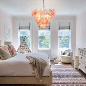 Murano Chandelier 57 Pink - Zonesus