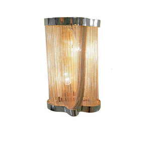 Ashley Aluminum Chain Tassel Wall Sconce - Zonesus