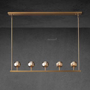 Boulew Crystal Linear Chandelier 48" - Zonesus