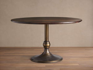 Jacob Round Dining Table with Wade Base - Zonesus