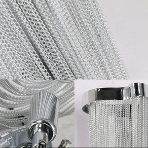 Ashley Aluminum Chain Tassel Wall Sconce - Zonesus