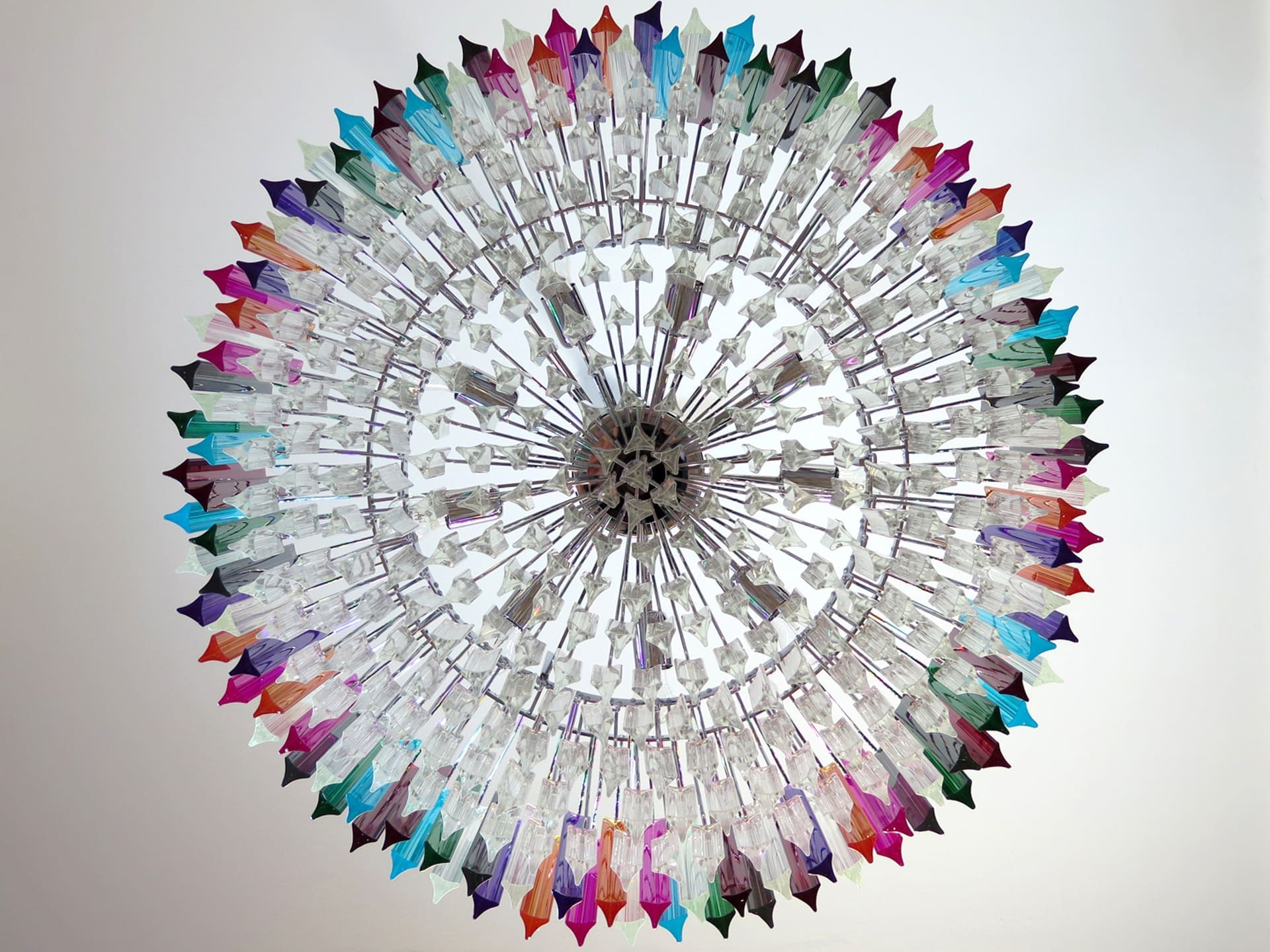 Murano Chandelier – Triedri Round – 391 prisms – Multi - Zonesus