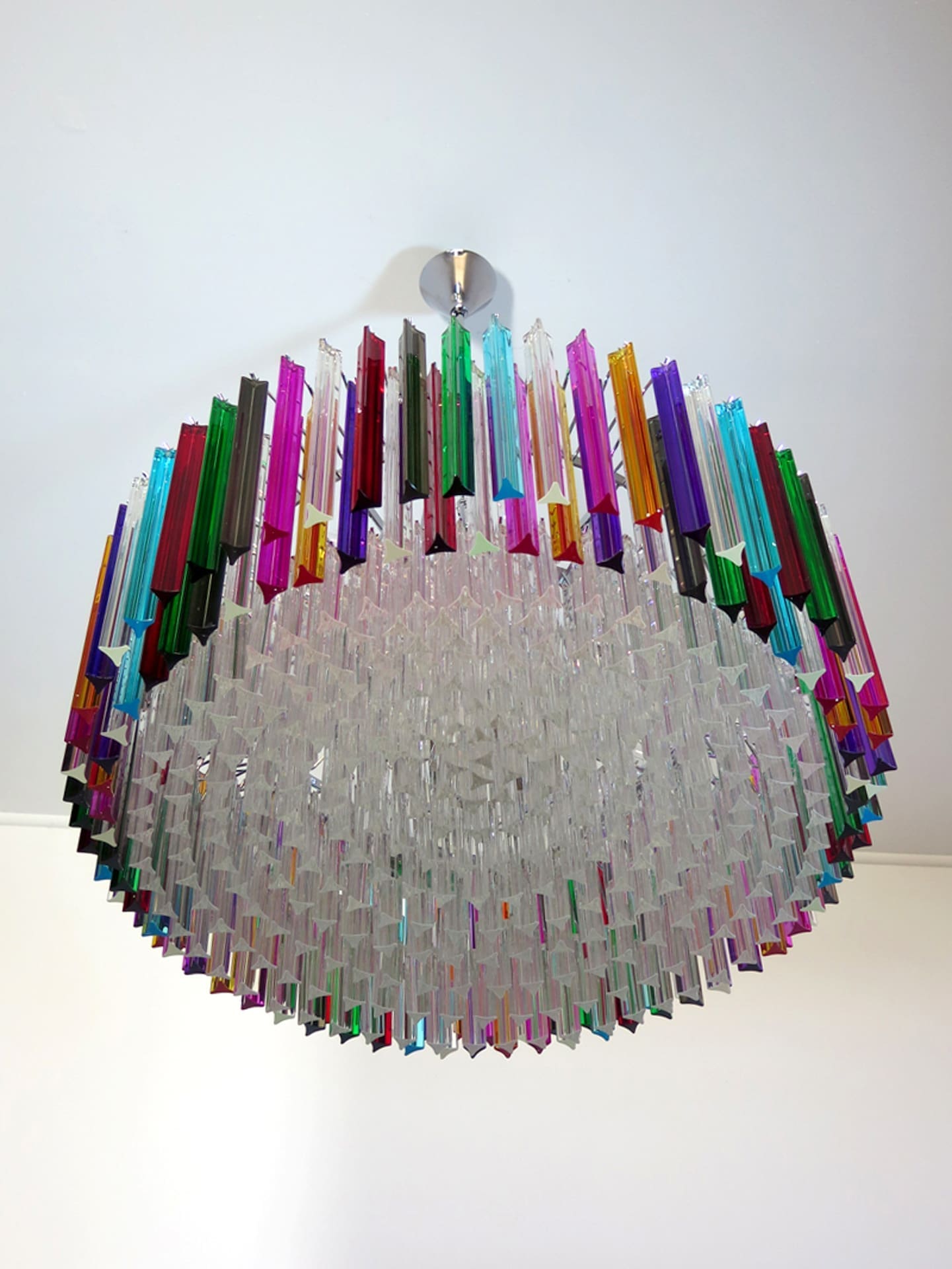Murano Chandelier – Triedri Round – 391 prisms – Multi - Zonesus