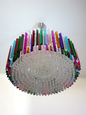 Murano Chandelier – Triedri Round – 391 prisms – Multi - Zonesus