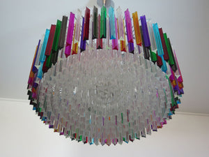 Murano Chandelier – Triedri Round – 391 prisms – Multi - Zonesus