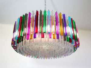 Murano Chandelier – Triedri Round – 391 prisms – Multi - Zonesus