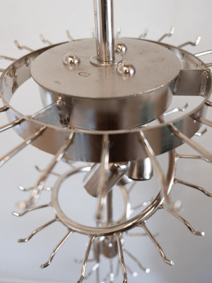 Murano Chandelier – Spiral – 54 prisms – Pink - Zonesus