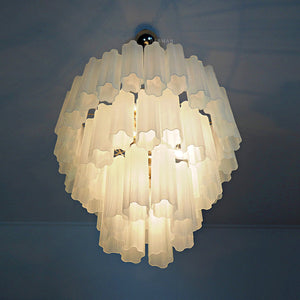 Murano Chandelier – 48 tubes – matte white - Zonesus