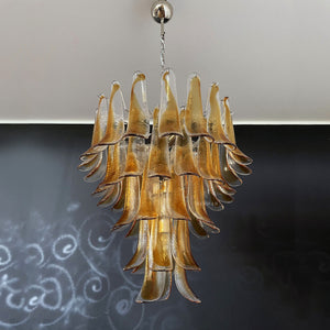 Murano Chandelier – 52 petals – Amber - Zonesus