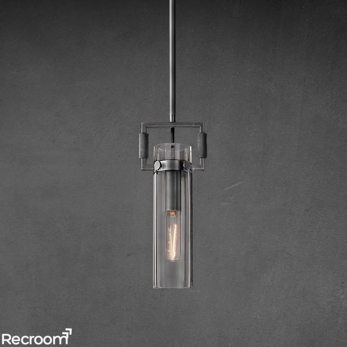 Machenist Glass Cylinder Pendant 12" 22" - Zonesus