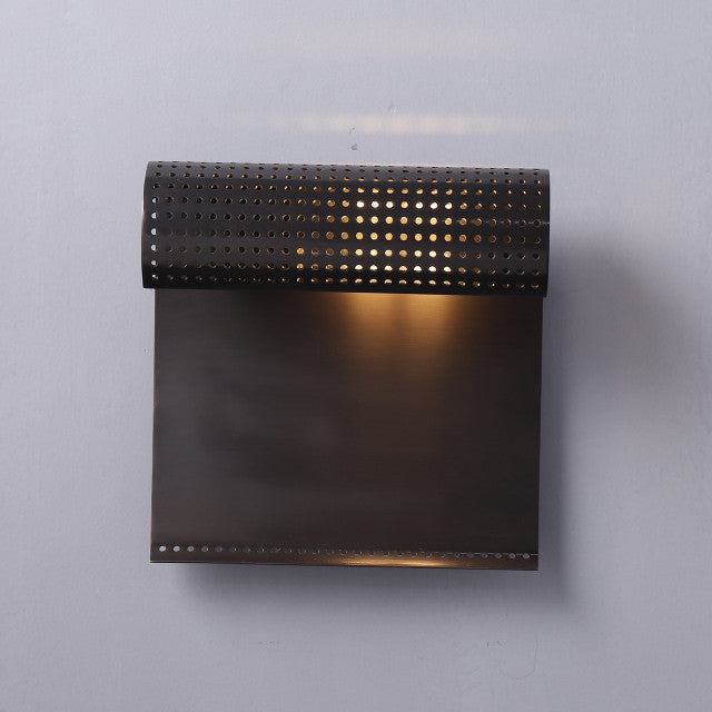 Scroll-I Wall Sconce Brass - Zonesus