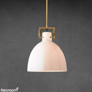 Machenist Milk Glass Cloche Pendant 10" 14" 18" - Zonesus