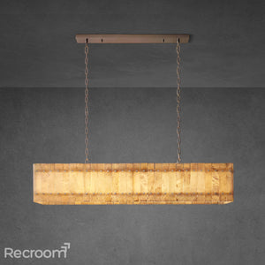 San Marconer Alabaster Linear Chandelier 54'' - Zonesus
