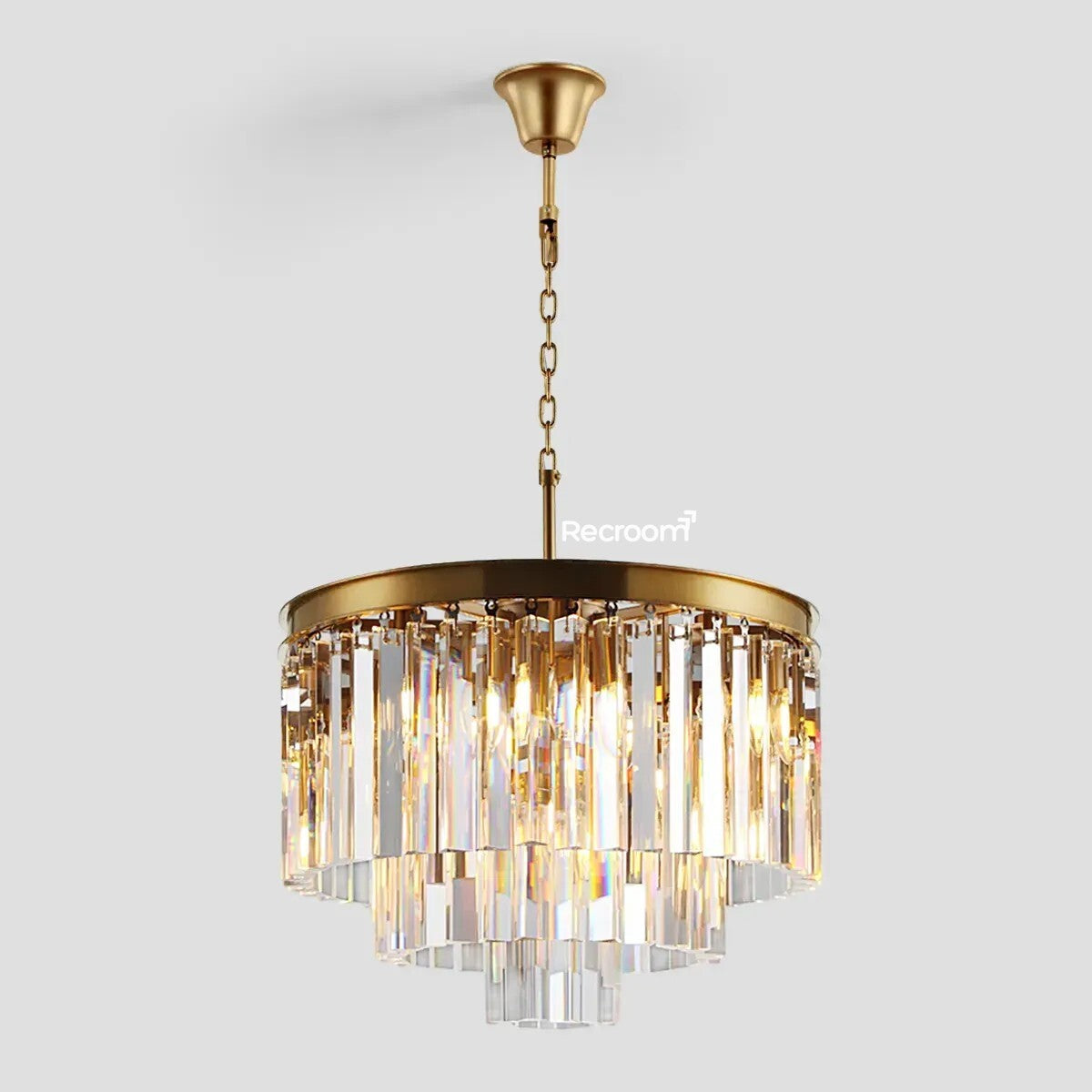 Odean Round Chandelier 20" 32" 44" Tiers - Zonesus