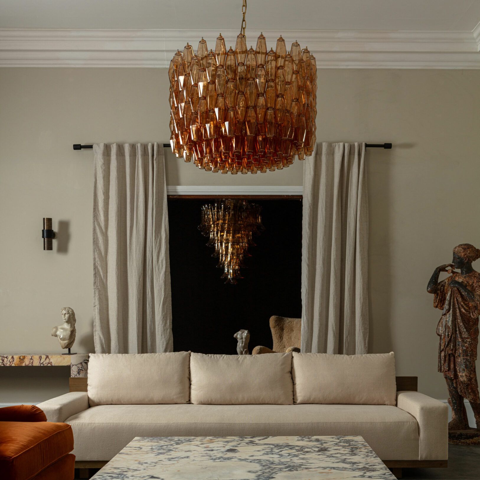 Venice Sorrento Chandelier – Two Colours Available 31.5" - Zonesus