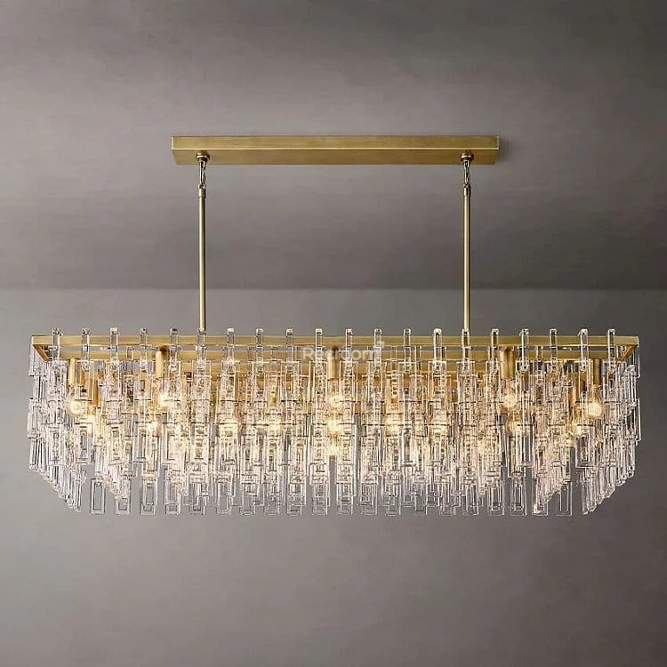 Marige Rectangular Chandelier 60" - Zonesus