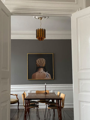 Murano Chandelier – 47 prisms – Amber/Smoked - Zonesus