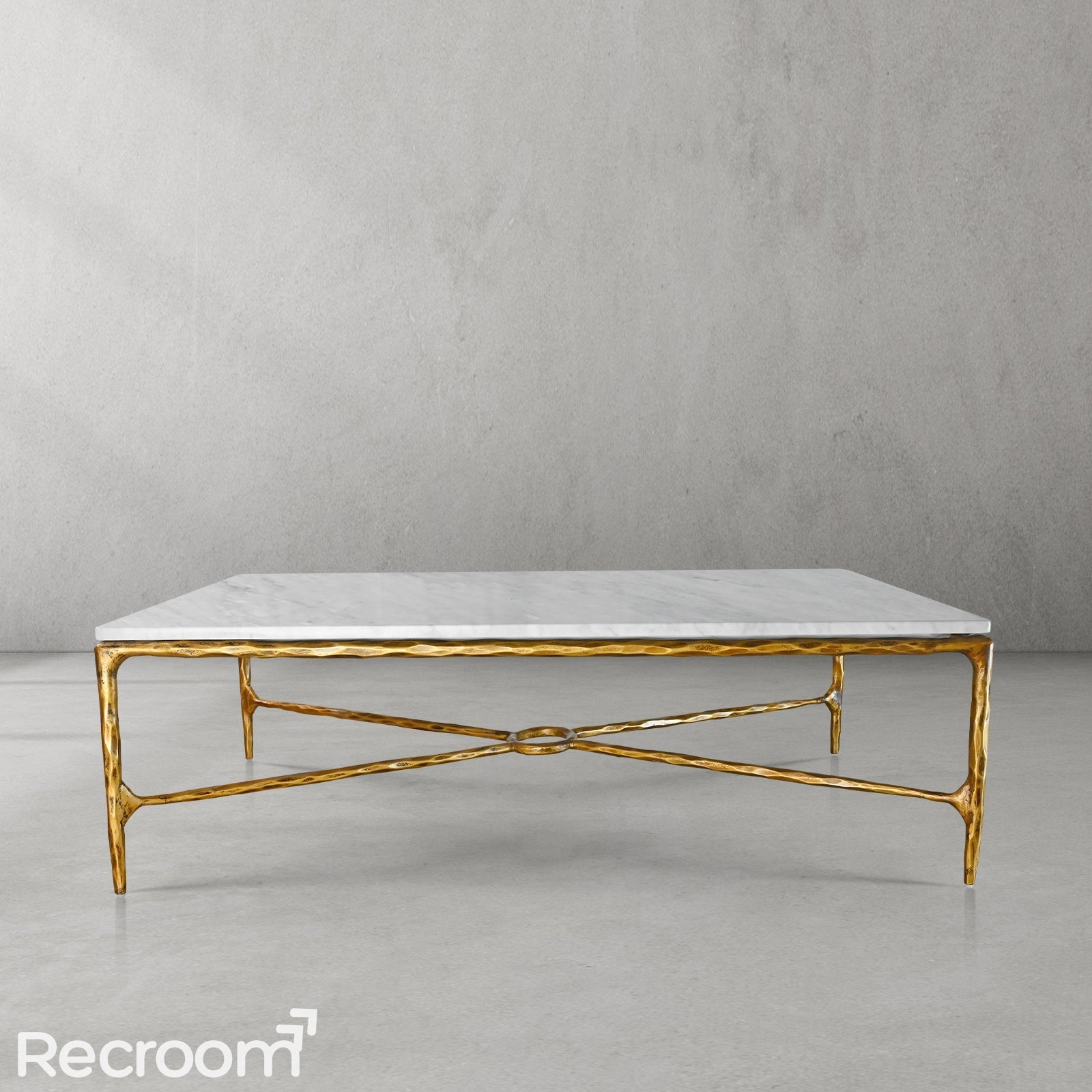 Thaddeo Rectangle Marble Coffee Table - Zonesus