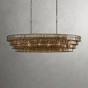 Ghiaccio Oval Chandelier - Zonesus