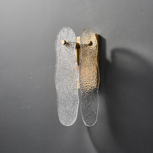 Ice Sculpture Glass Wall Sconce - Zonesus