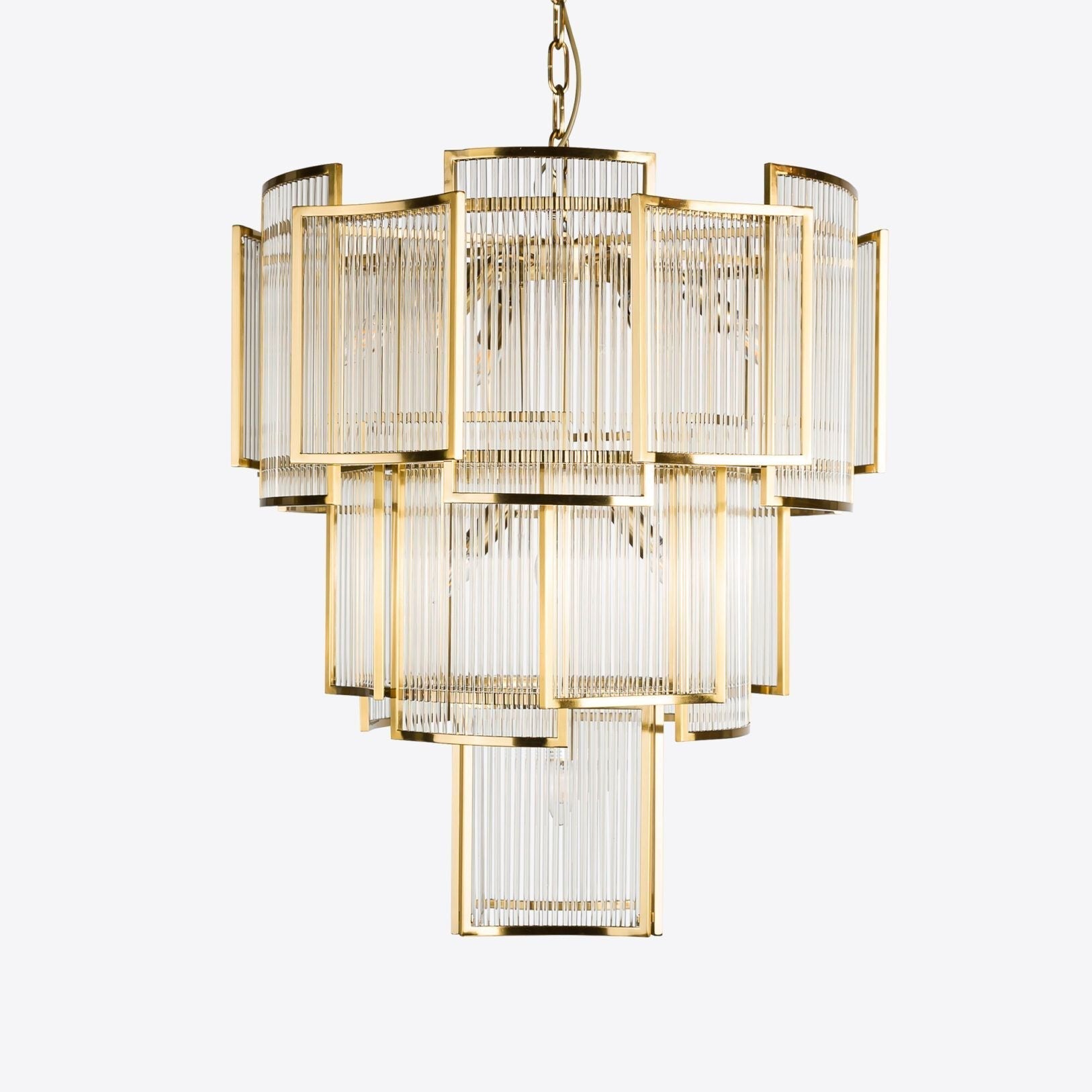 Brass Monte Carlo Grande Chandelier 26.8" - Zonesus