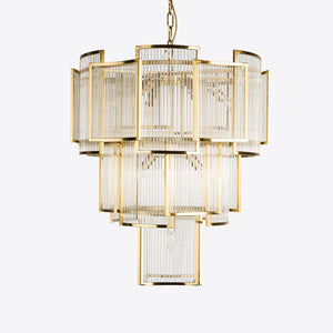 Brass Monte Carlo Grande Chandelier 26.8" - Zonesus