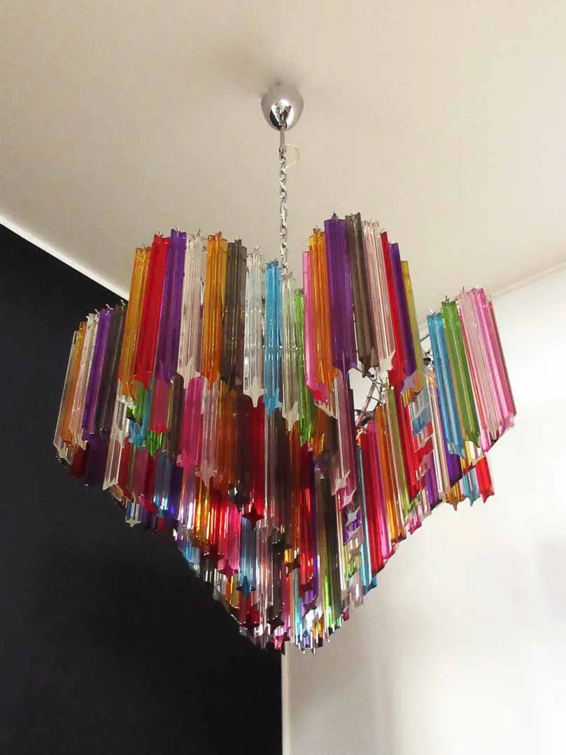 Murano Chandelier – 200 prisms – Multicolored - Zonesus