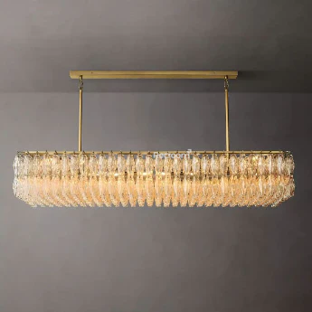 Chia Rectangular Chandelier 74" - Zonesus