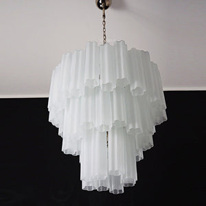 Murano Chandelier – 48 tubes – matte white - Zonesus