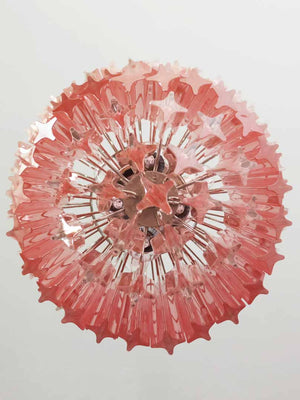 Murano Chandelier – 112 prisms – Pink - Zonesus