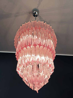 Murano Chandelier – 112 prisms – Pink - Zonesus