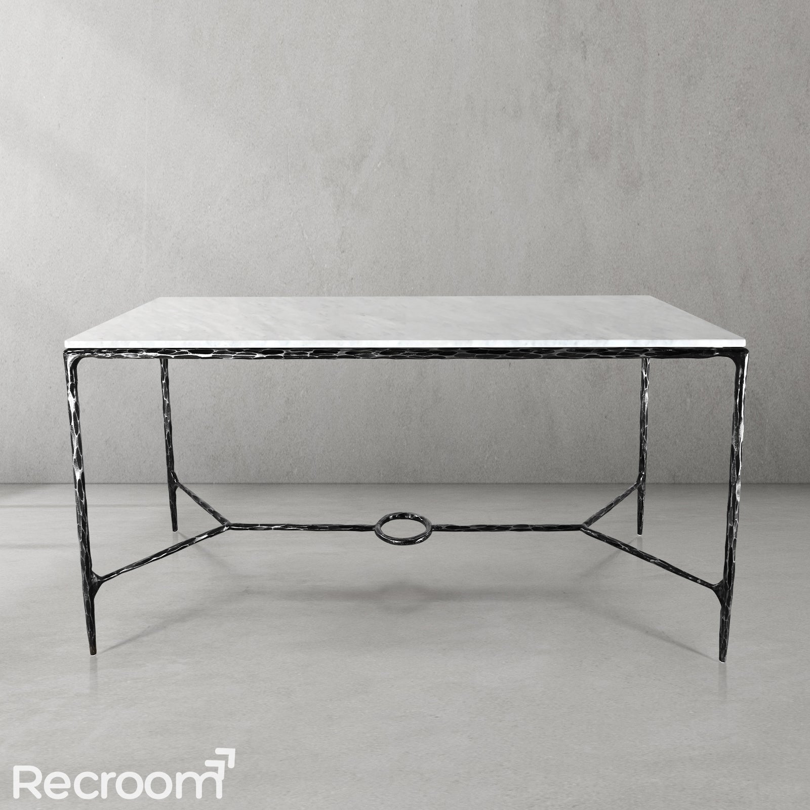 Thaddeo Rectangle Marble Desk - Zonesus