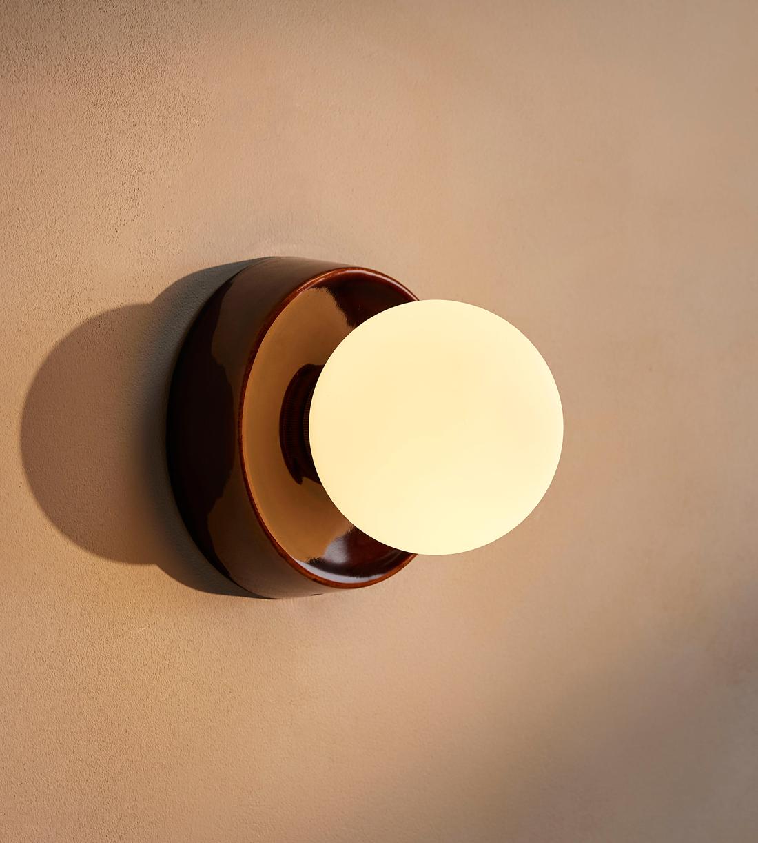 Sophia Brown Wall Light 8.3"H