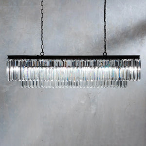 Leyland Tiered Rectangular Chandelier - Zonesus