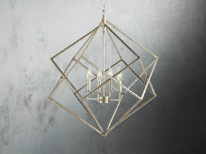 Geode 30" Chandelier in Silver - Zonesus