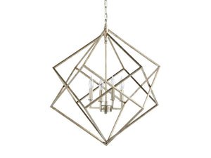 Geode 30" Chandelier in Silver - Zonesus