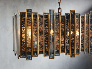 Laila Rectangular Chandelier - Zonesus