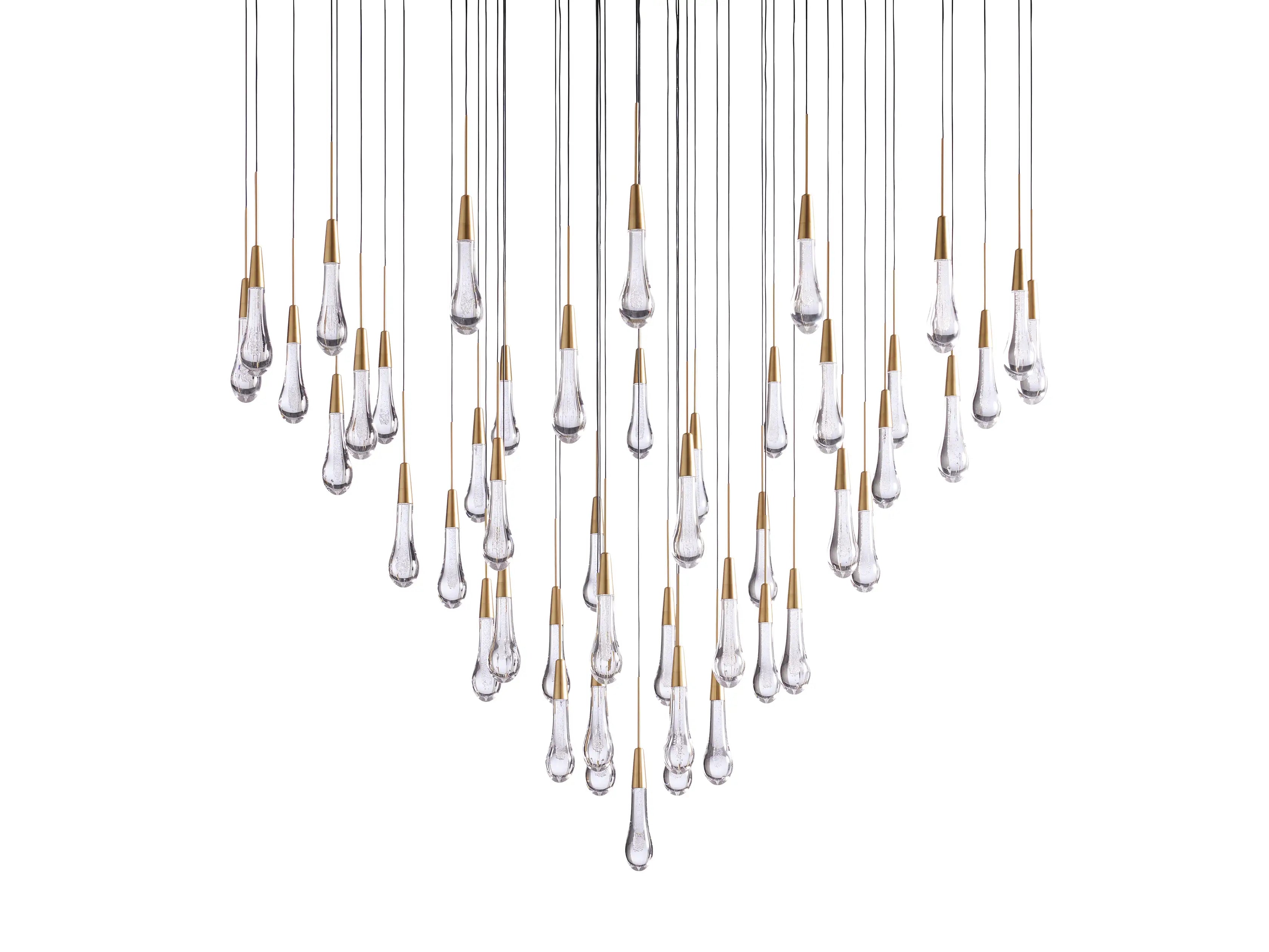 Solitaire Round Chandelier 38"D - Zonesus