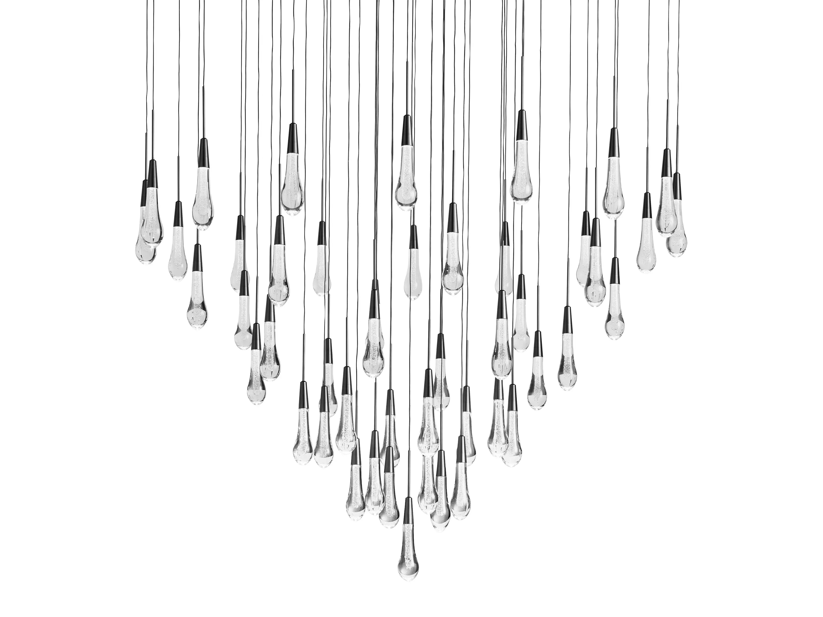Solitaire Round Chandelier 38"D - Zonesus