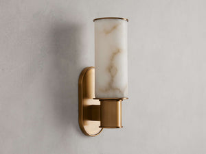 Harlin Wall Sconce in Alabaster - Zonesus
