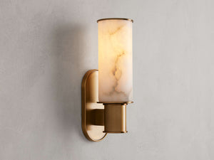 Harlin Wall Sconce in Alabaster - Zonesus