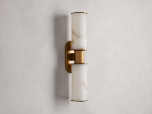 Harlin 2-Light Wall Sconce in Alabaster - Zonesus