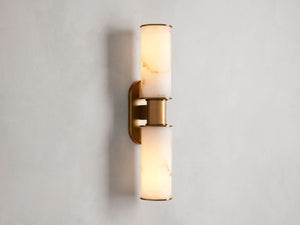 Harlin 2-Light Wall Sconce in Alabaster - Zonesus